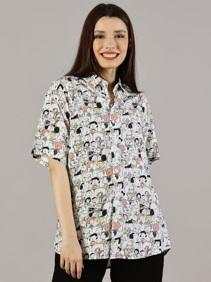 Comic Craze Half-Sleeve Casual Shirt