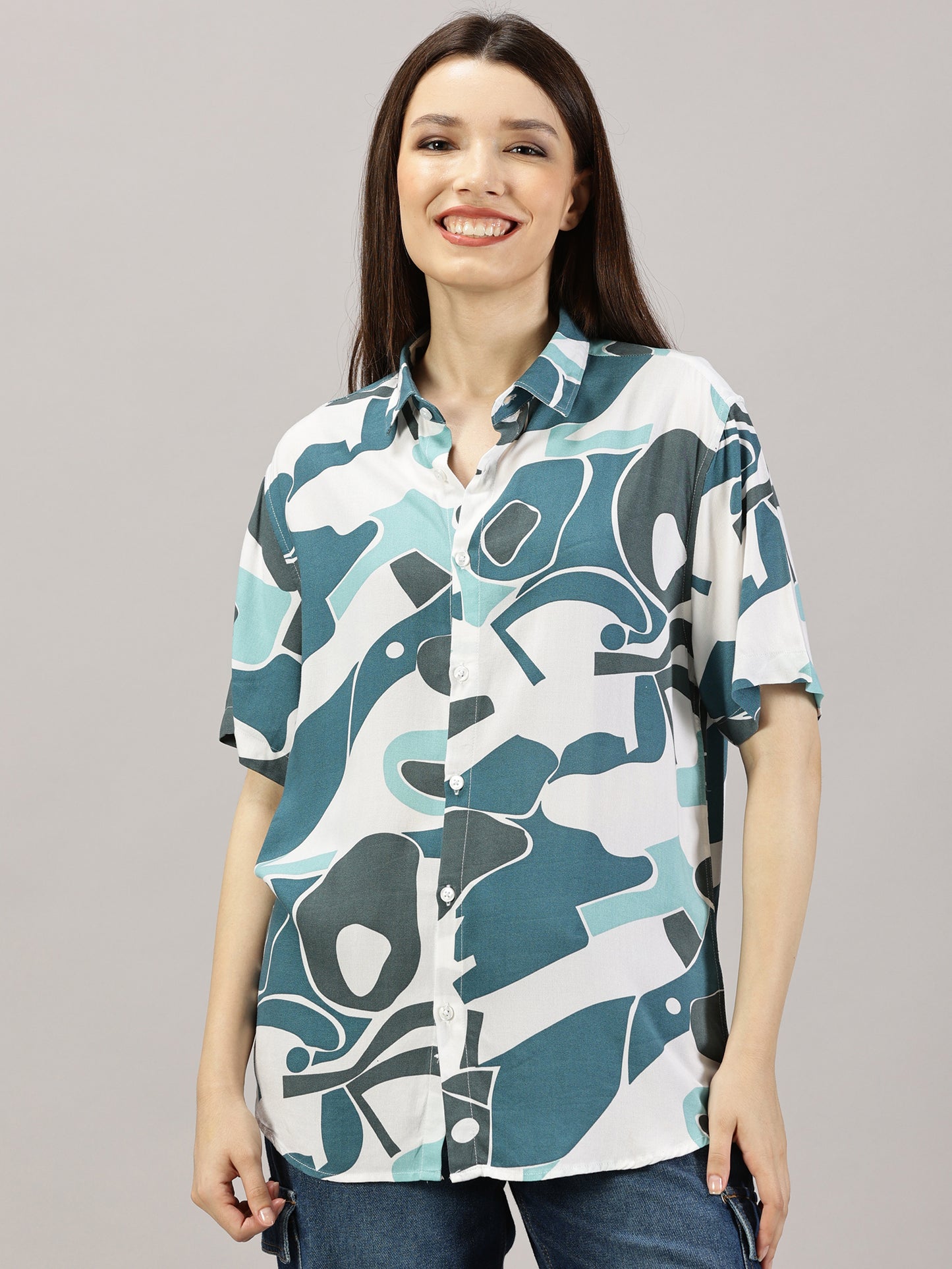 Vibrant Palette Half-Sleeve Casual Shirt