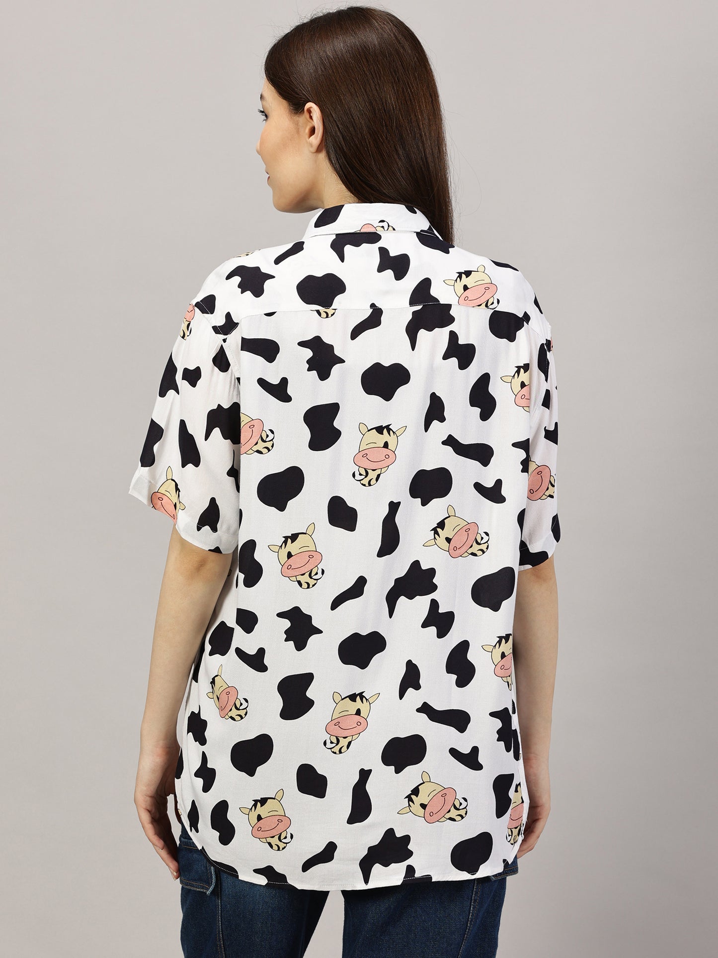 Moo-velous Half-Sleeve Casual Shirt