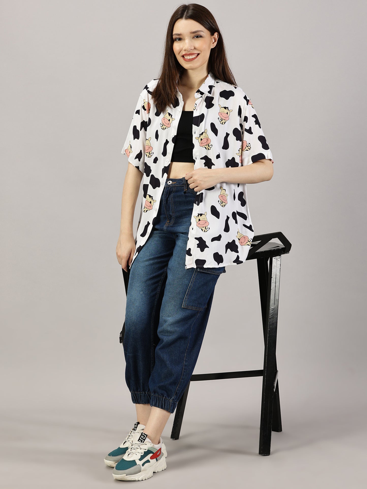 Moo-velous Half-Sleeve Casual Shirt