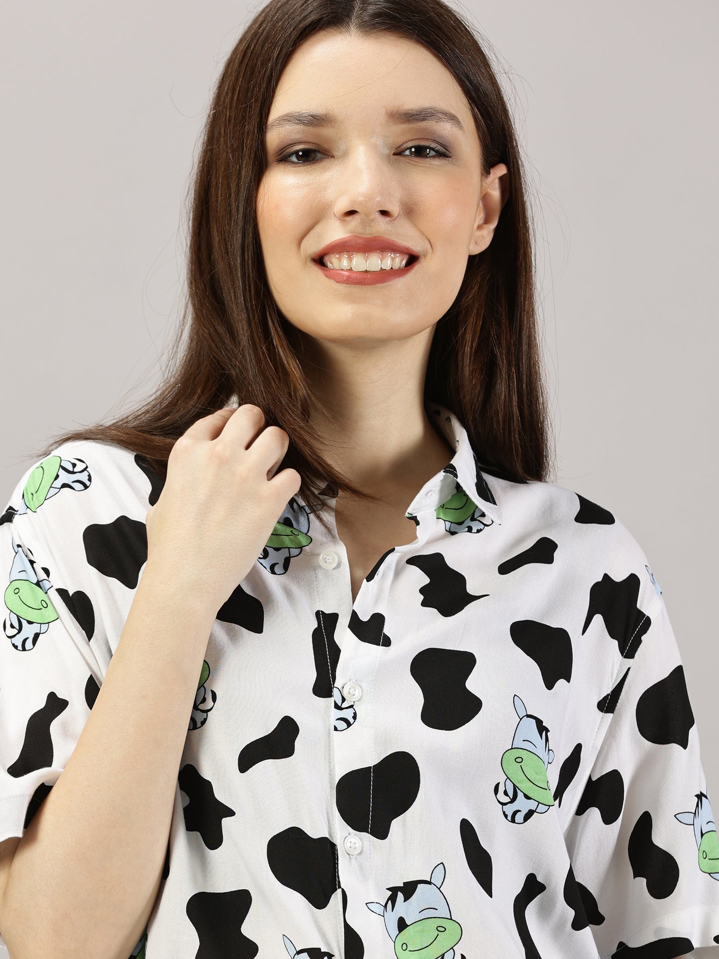 Moo-dorable Half Sleeve Casual Shirt